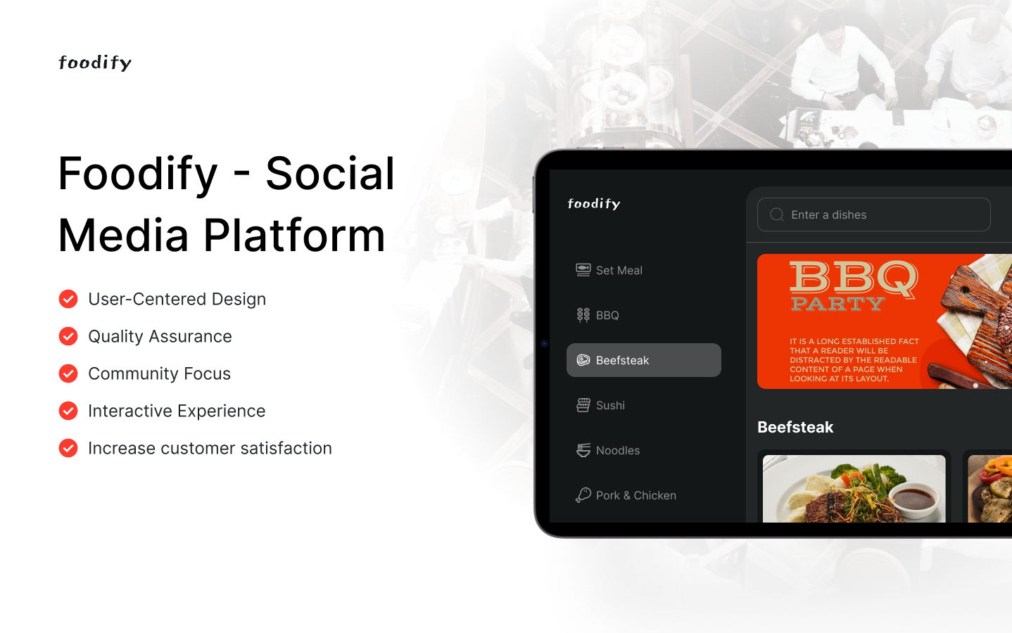 Foodify - Social Media Platform