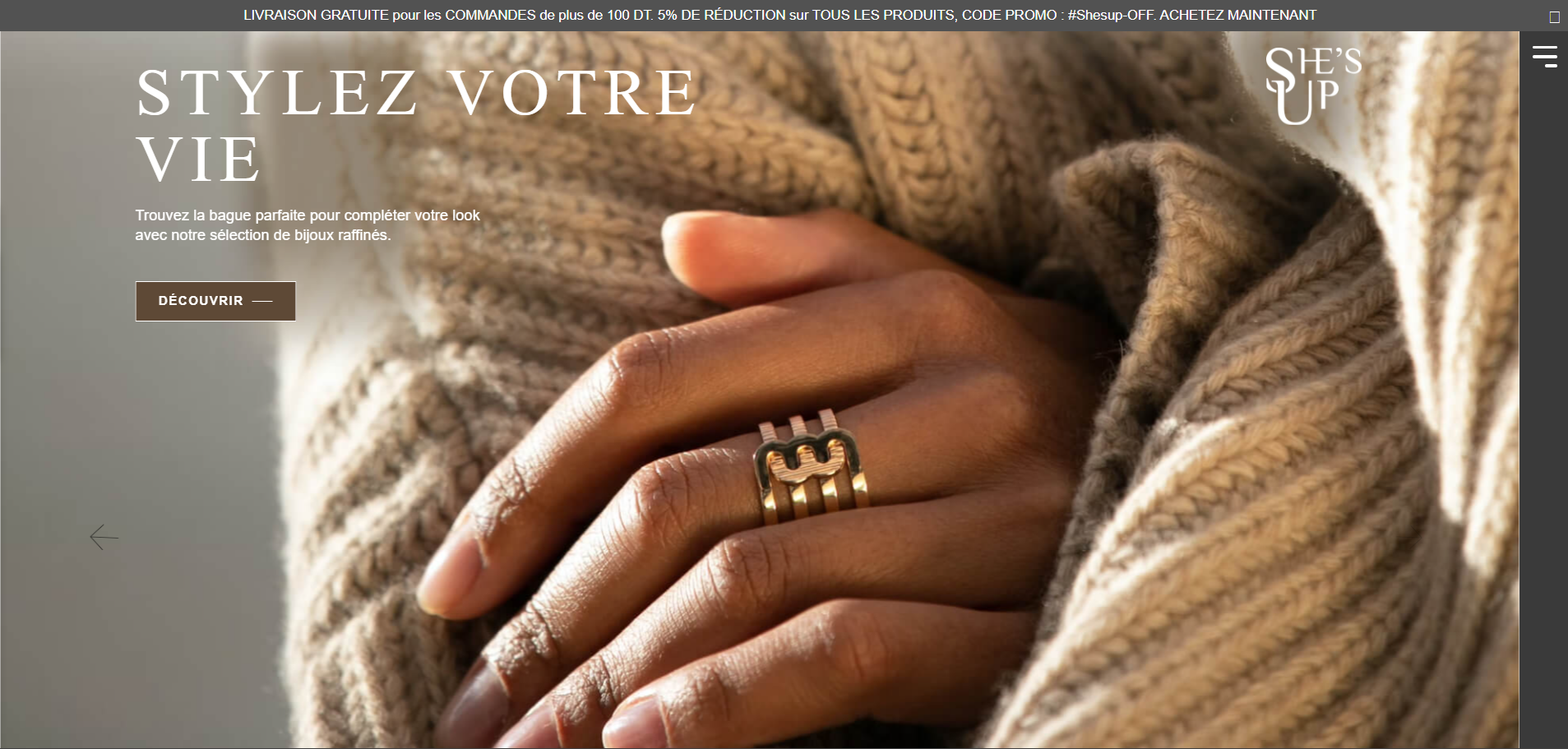 Shesup - Faux Bijoux E-commerce